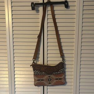 Myra Bag Tan and Brown Crossbody